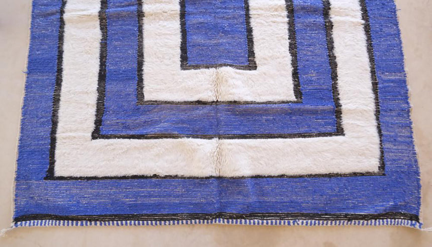 Tapis berbere marocain moderne en laine 233 x 247 cm - AFKliving