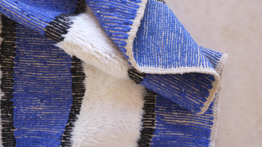 Tapis berbere marocain moderne en laine 233 x 247 cm - AFKliving