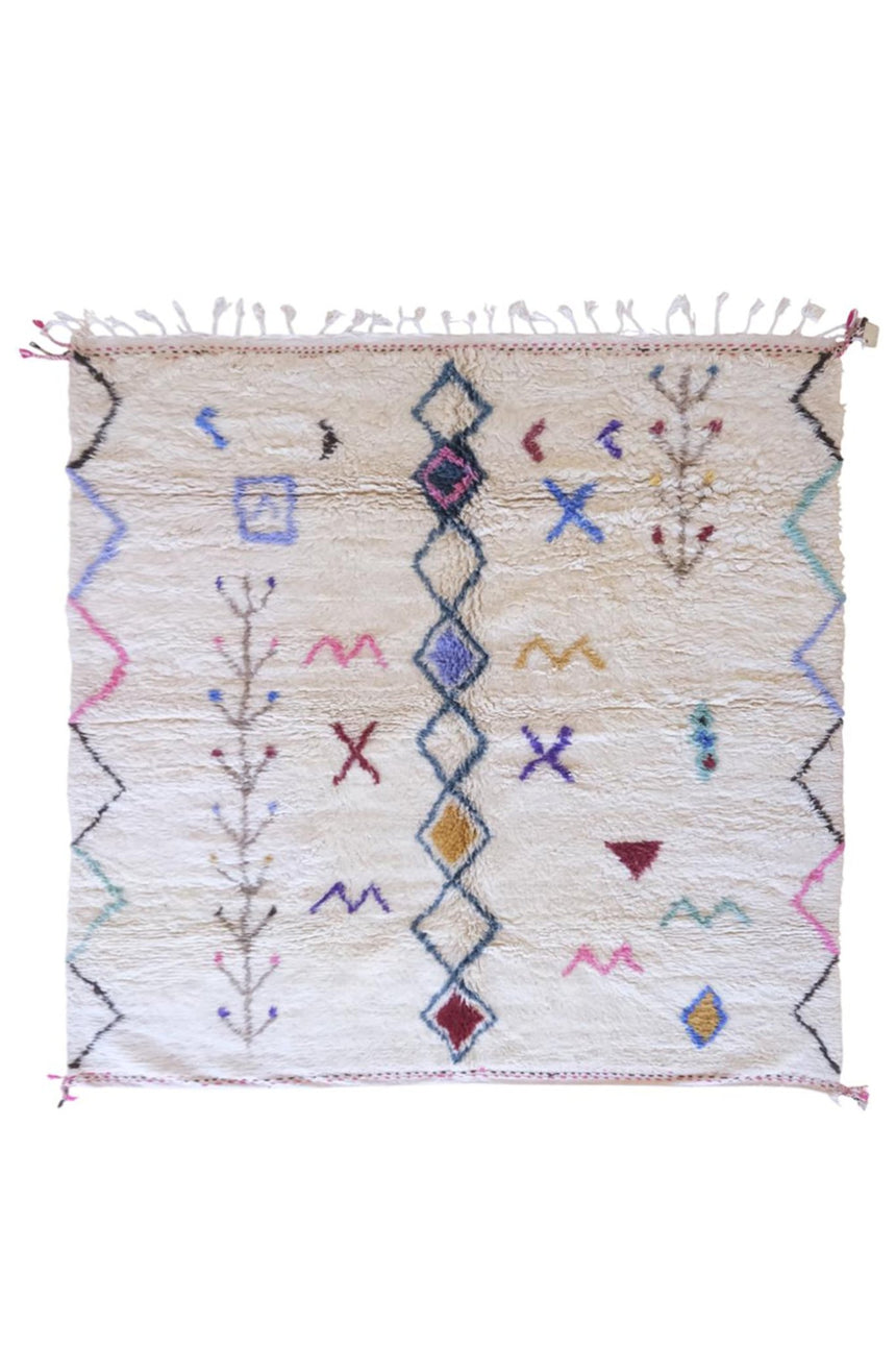 Tapis berbere marocain moderne en laine 245 x 275 cm - AFKliving