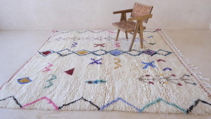 Tapis berbere marocain moderne en laine 245 x 275 cm - AFKliving