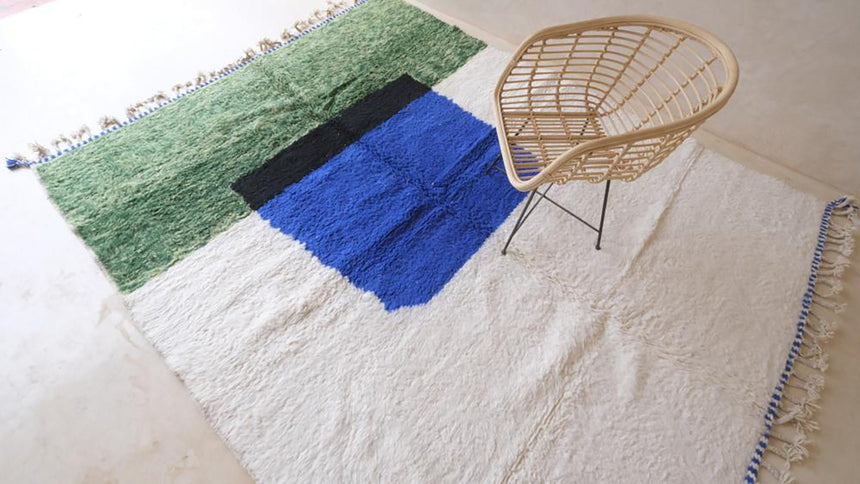 Tapis berbere marocain moderne en laine 248 x 308 cm - AFKliving