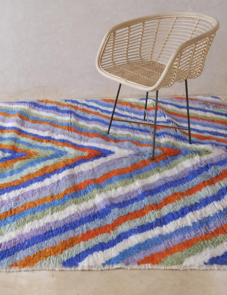 Tapis berbere marocain moderne et coloré 185 x 260 cm - AFKliving
