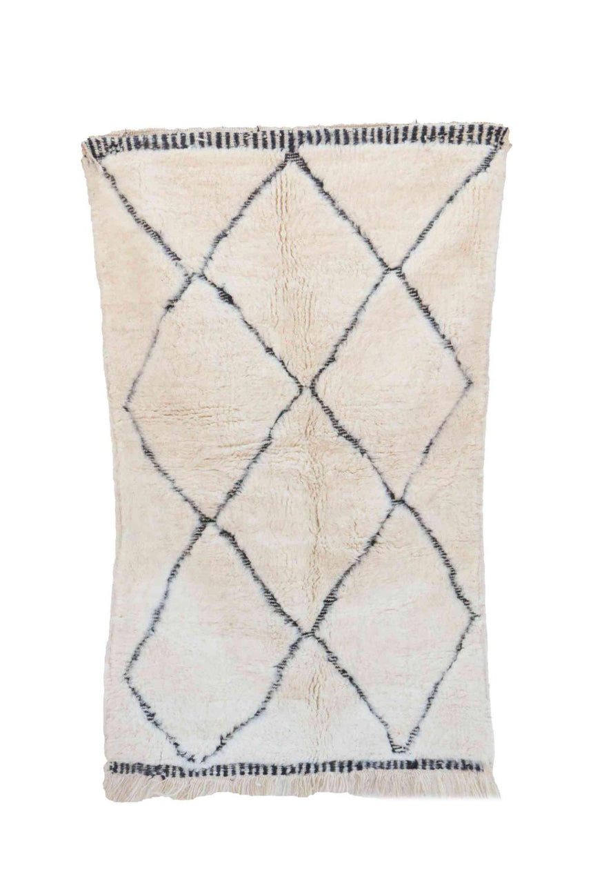 Tapis Berbere marocain pure laine 105 x 170 cm - AFKliving