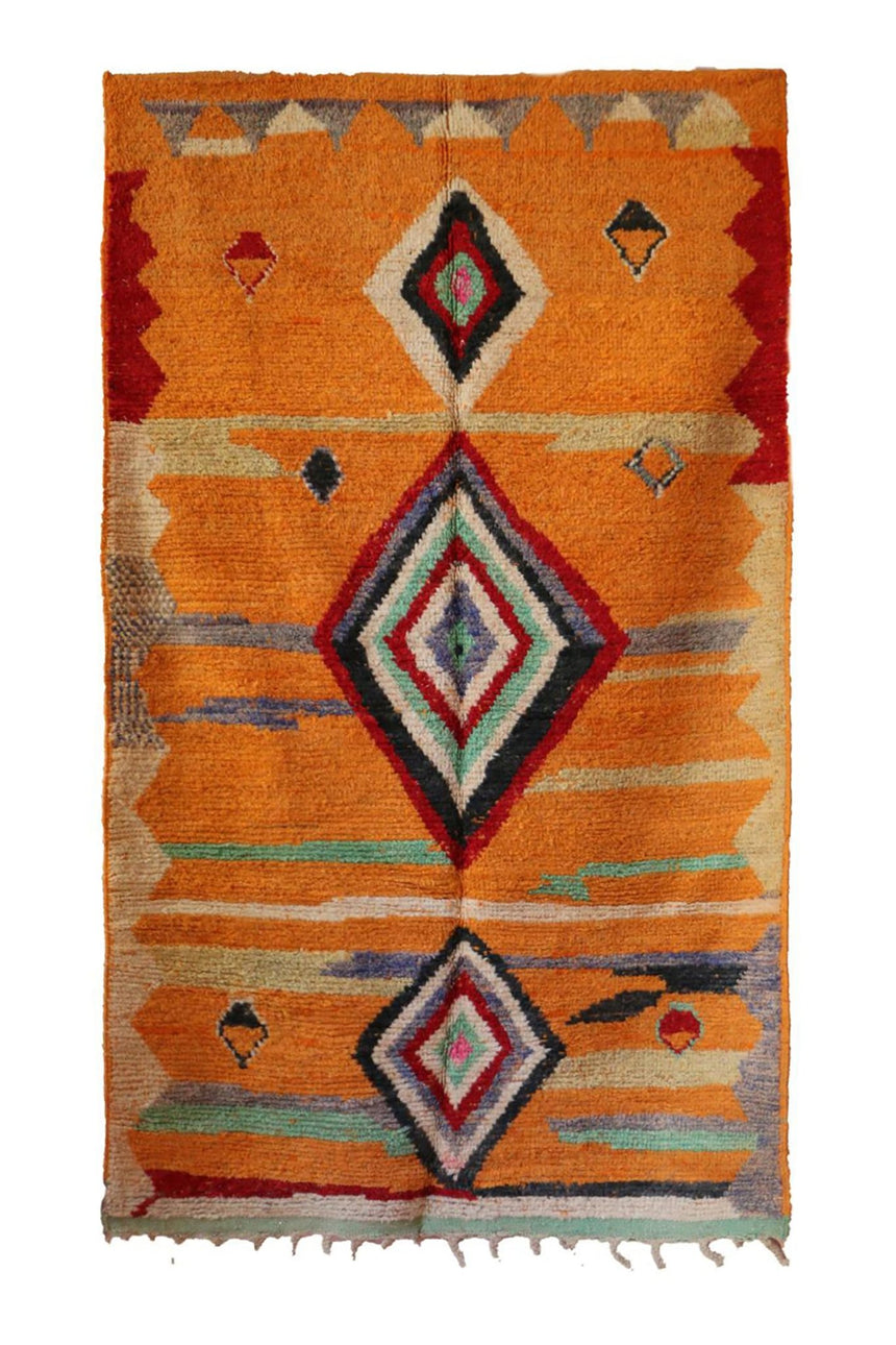 Tapis Berbere marocain pure laine 148 x 263 cm - AFKliving