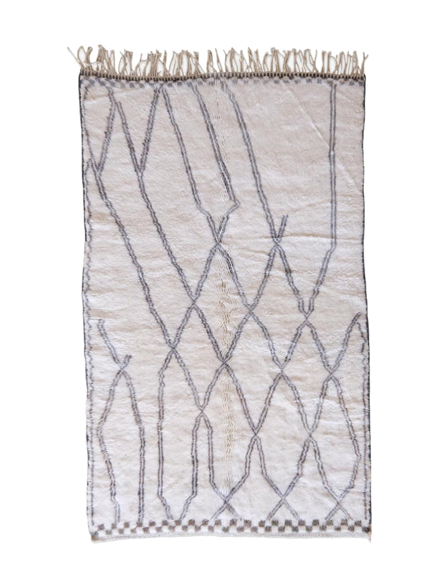 Tapis berbere marocain pure laine 152 x 260 cm - AFKliving