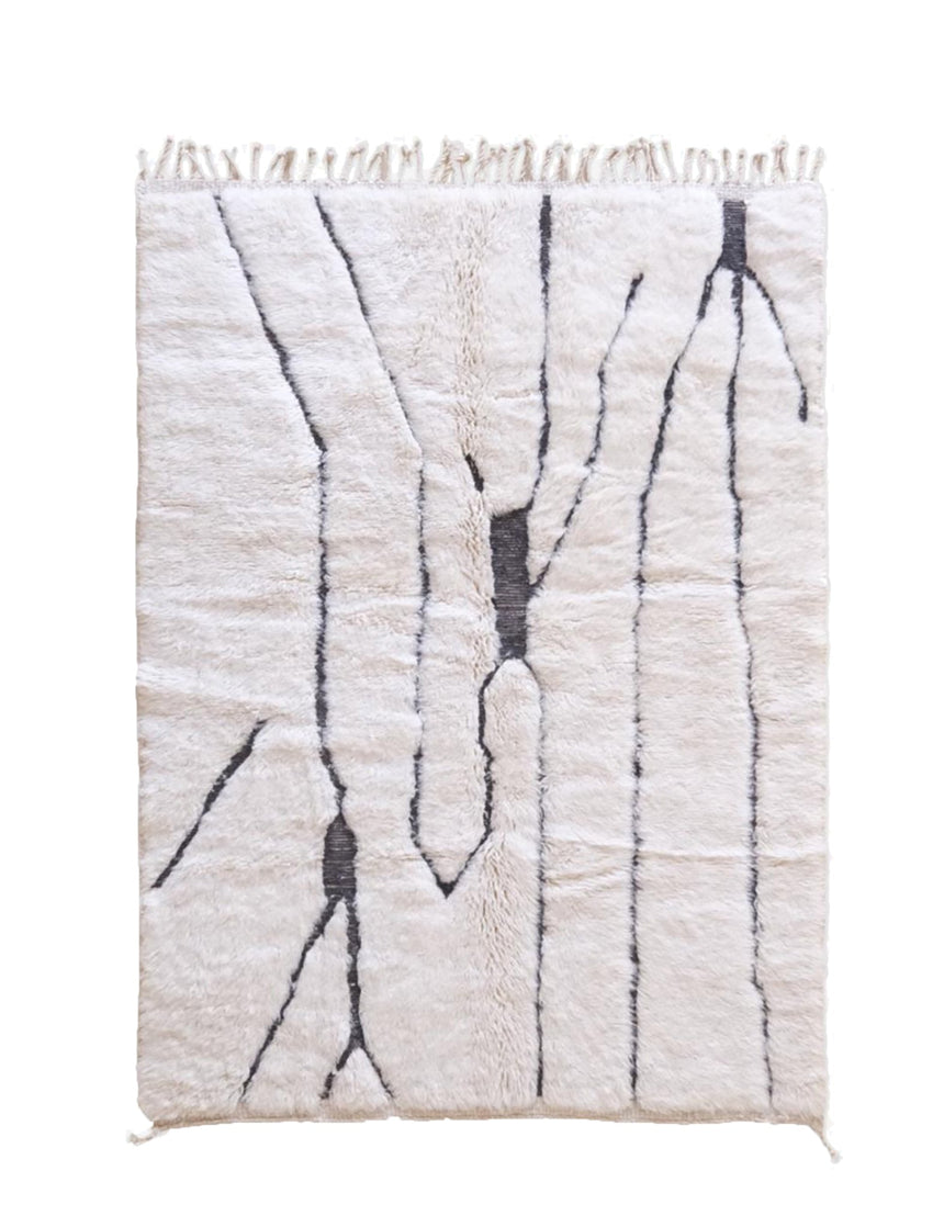 Tapis berbere marocain pure laine 153 x 211 cm - AFKliving
