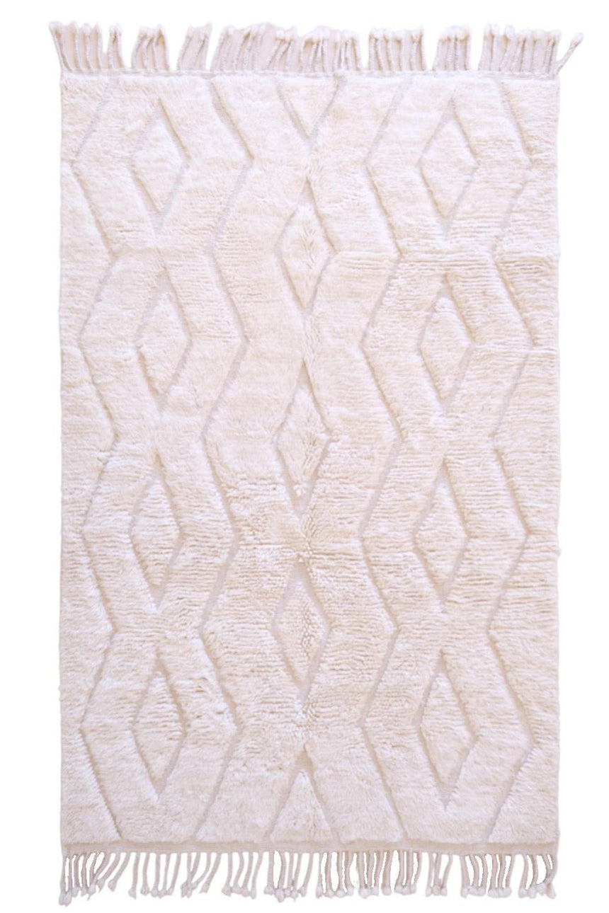 Tapis Berbere marocain pure laine 153 x 235 cm - AFKliving