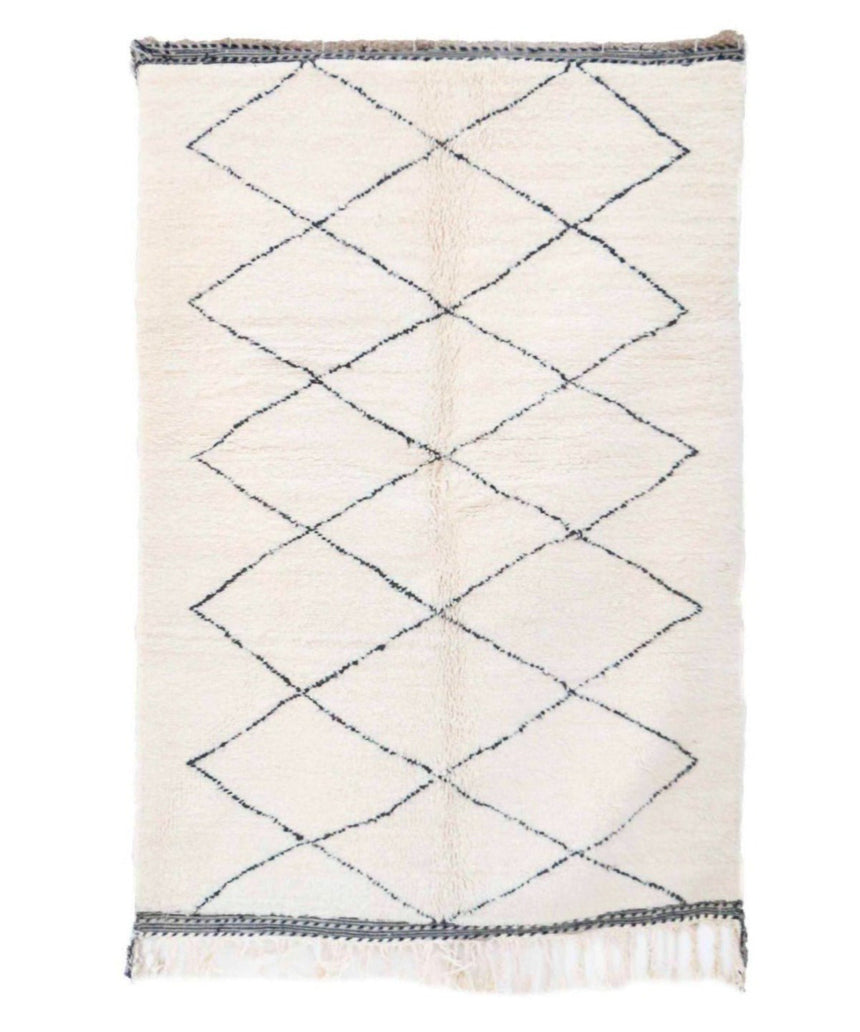Tapis berbère marocain pure laine 158 x 256 cm
