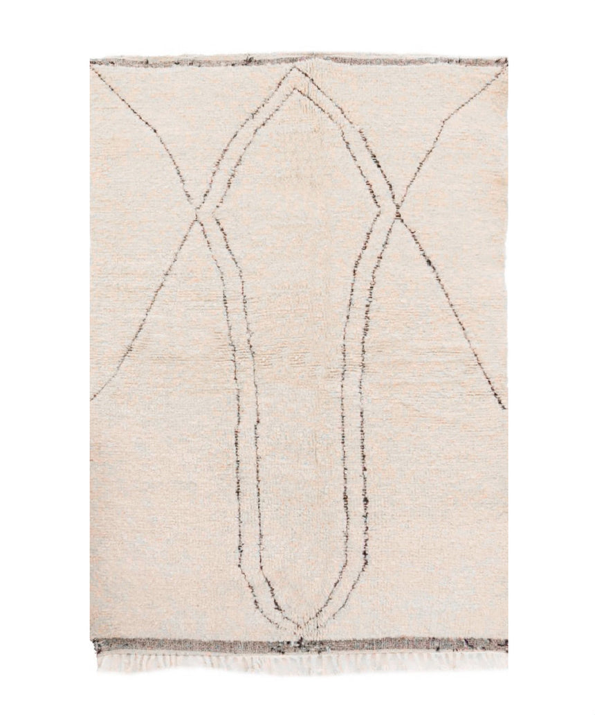 Tapis berbère marocain pure laine 163 x 242 cm
