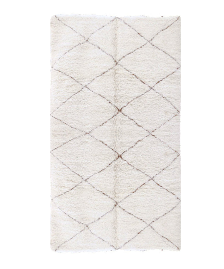 Tapis berbère marocain pure laine 166 x 310 cm