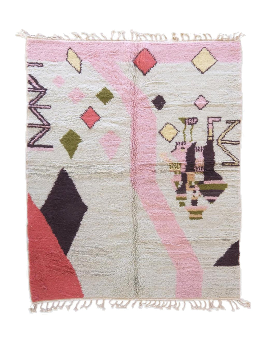 Tapis berbere marocain pure laine 184 x 232 cm - AFKliving