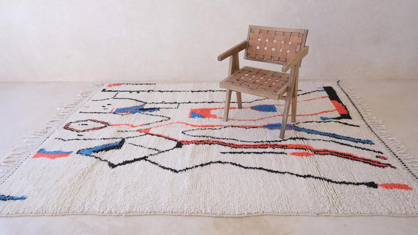 Tapis berbere marocain pure laine 196 x 290 cm - AFKliving