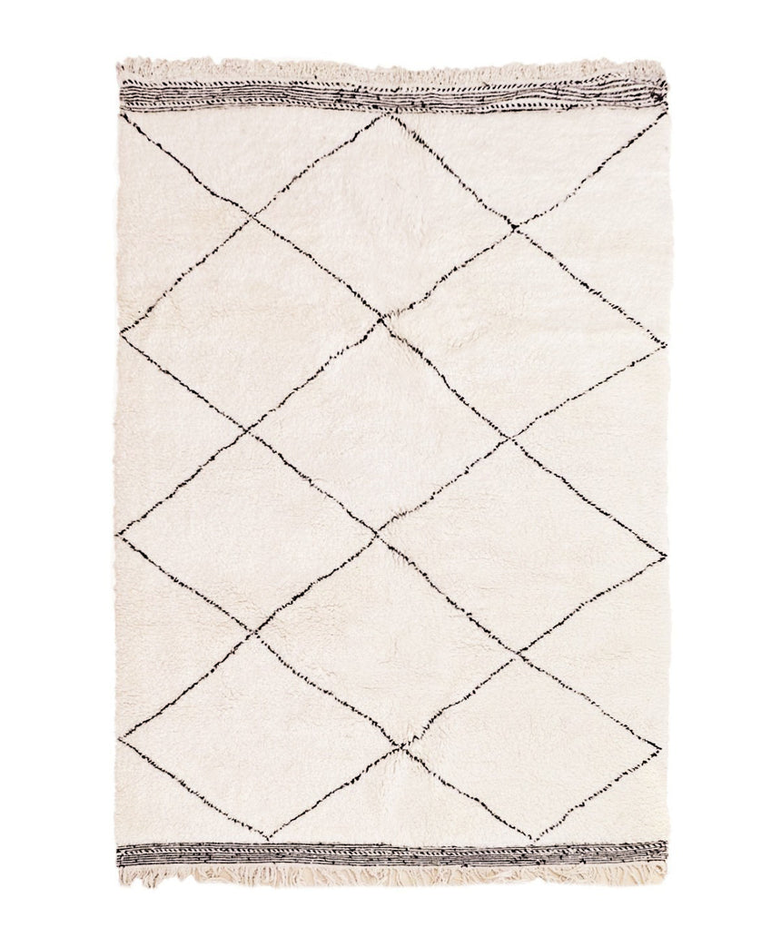 Tapis berbère marocain pure laine 210 x 300 cm - atelier sur mesure