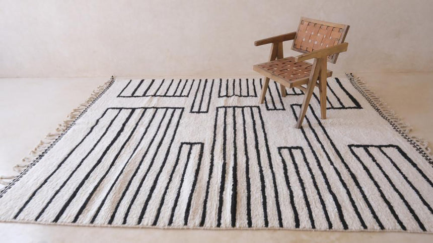 Tapis berbere marocain pure laine 214 x 291 cm - AFKliving