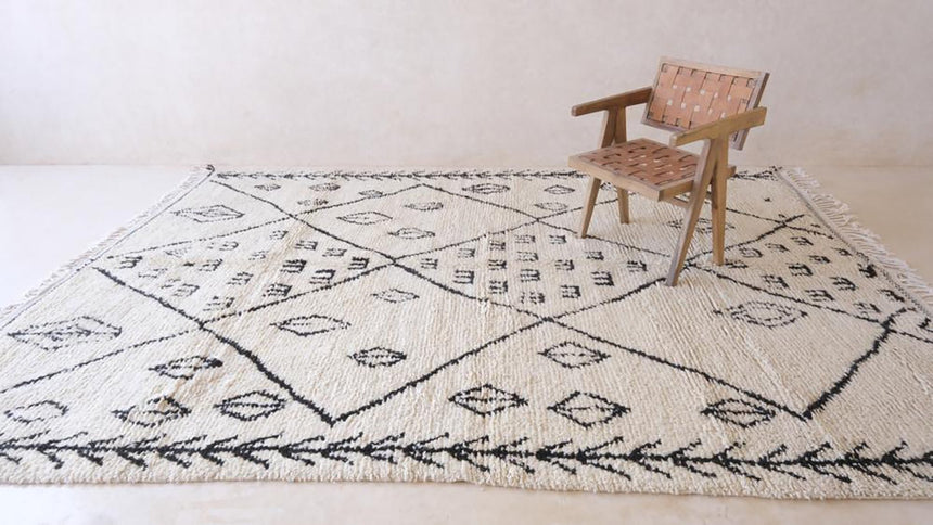 Tapis berbere marocain pure laine 246 x 353 cm - AFKliving