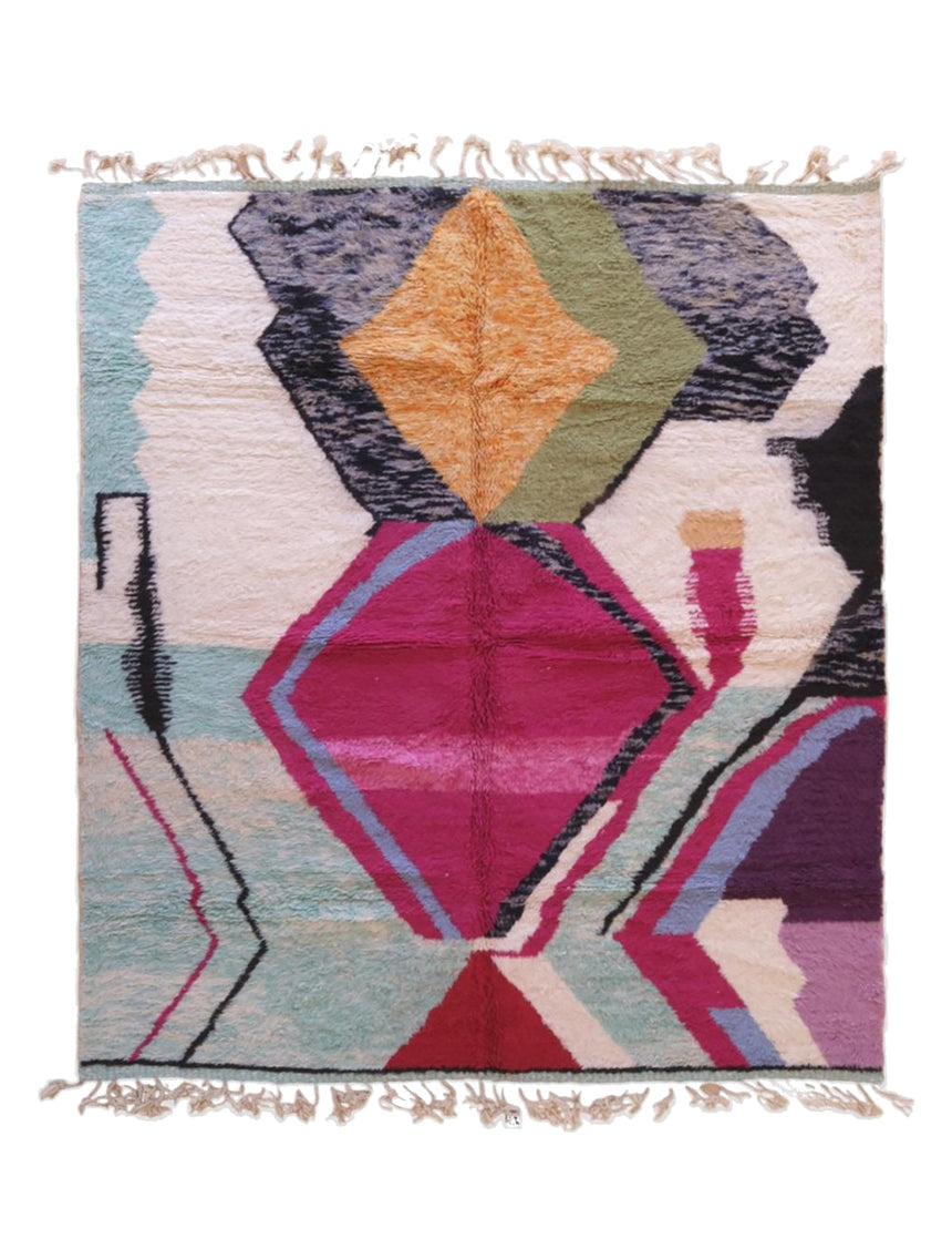 Tapis berbère marocain pure laine 254 x 291 cm - AFKliving