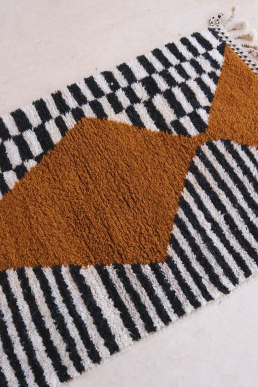 Tapis Berbere marocain pure laine 341 x 80 cm - AFKliving