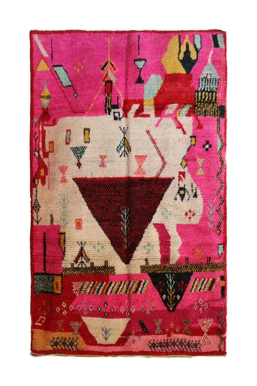 Tapis Berbere marocain pure laine Boujad 170 x 265 cm - AFKliving