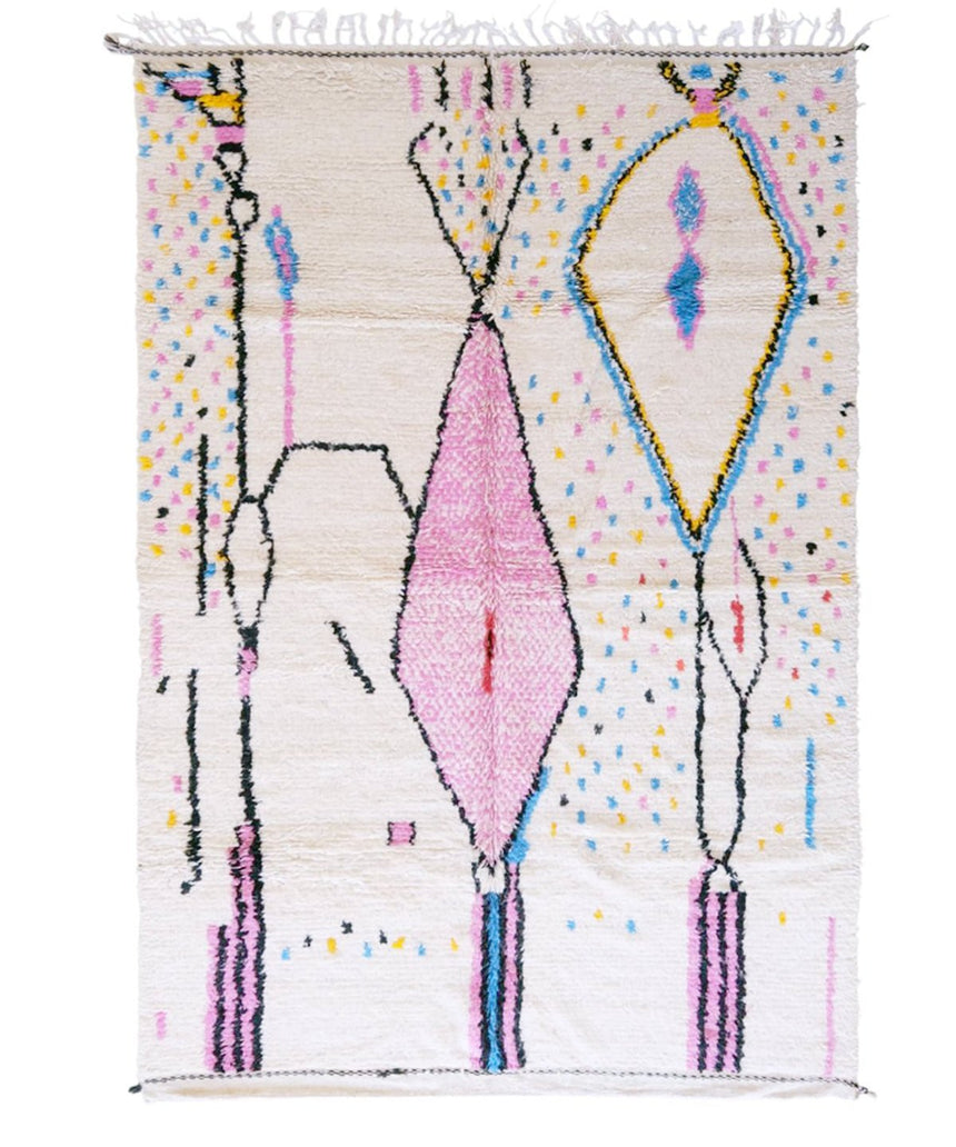 Tapis berbère marocain pure laine Pop - tapis sur mesure - AFKliving