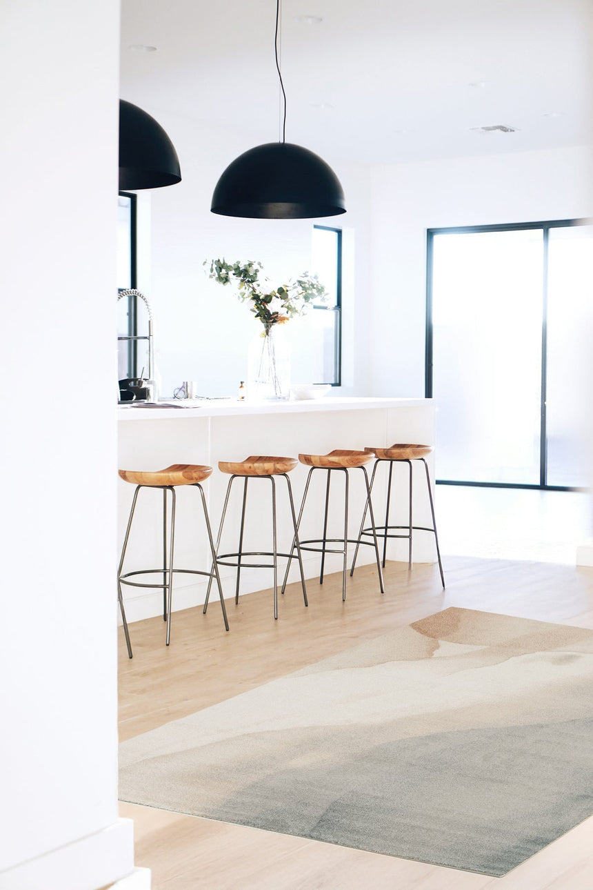 Tapis contemporain en fibres recyclées AQUARELLE - AFKliving