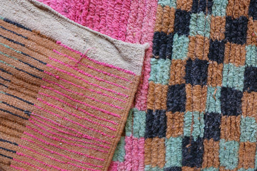 Tapis de couloir Berbere Boujad coloré 78 x 743 cm - AFKliving