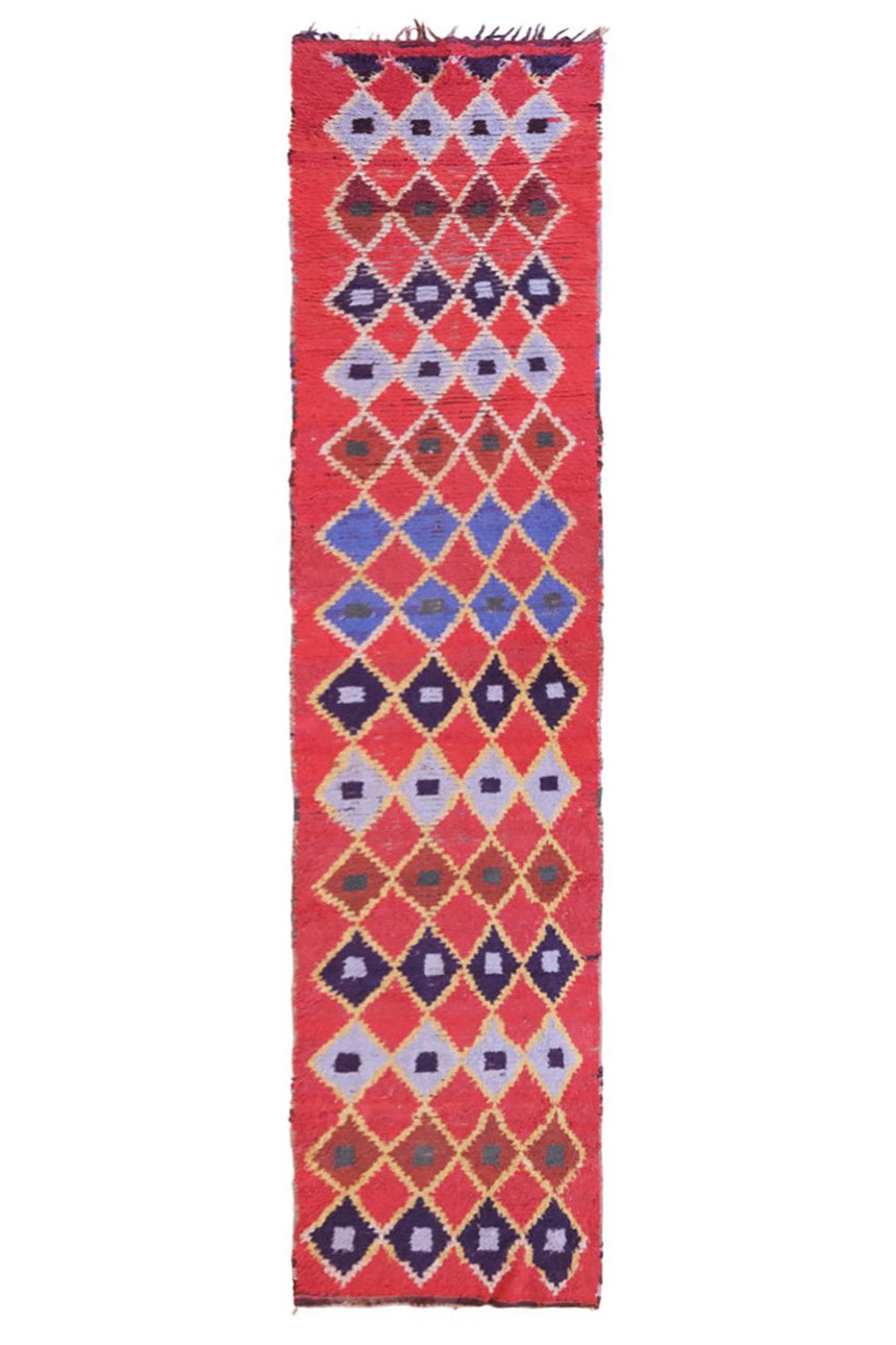 Tapis de couloir Berbere tribal vintage 81 x 352 cm - AFKliving