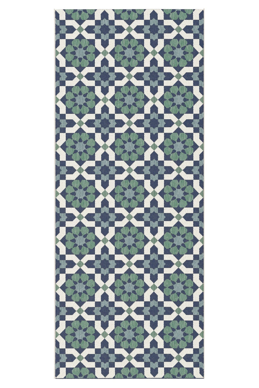 Tapis de couloir intérieur extérieur résistant aux tâches et aux UV BELEM - AFKliving