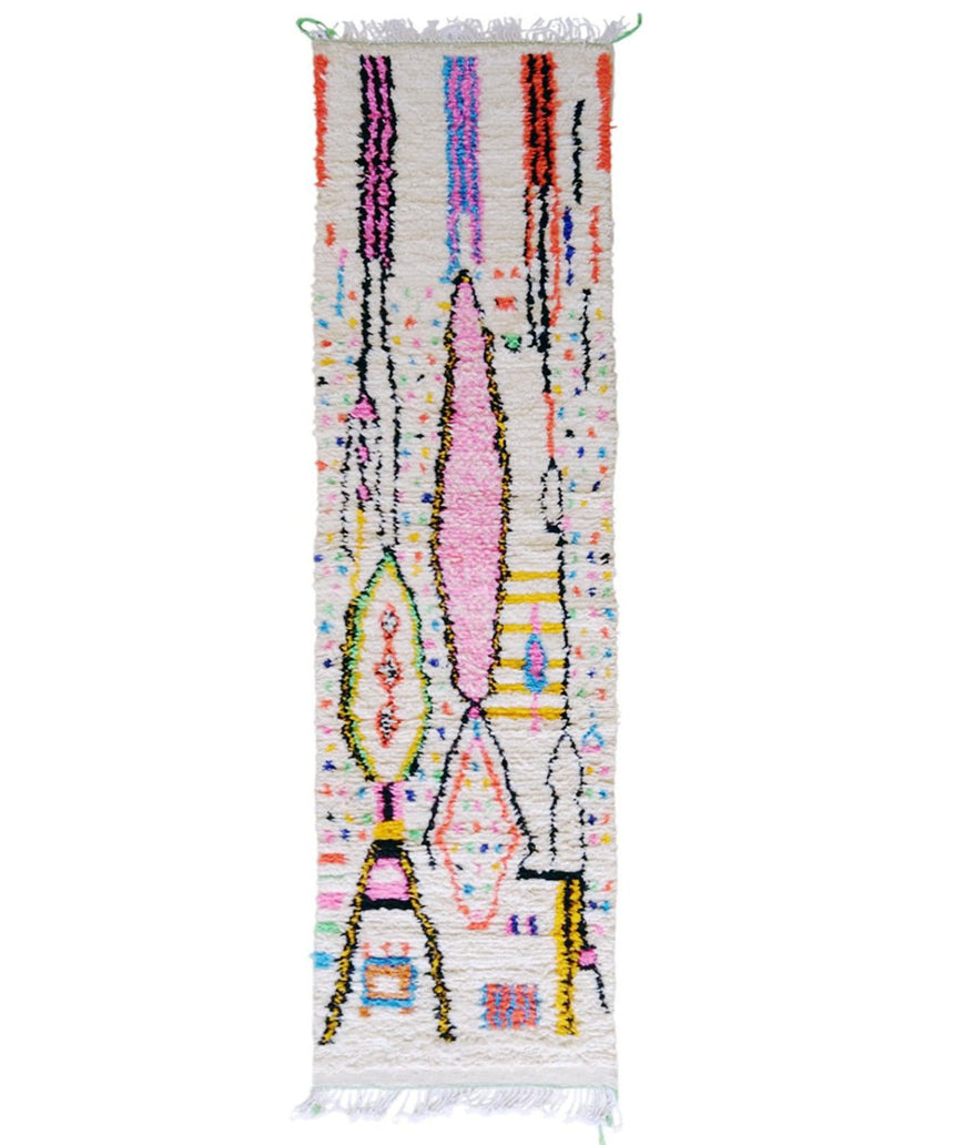 Tapis de couloir marocain en laine Pop - tapis sur mesure - AFKliving