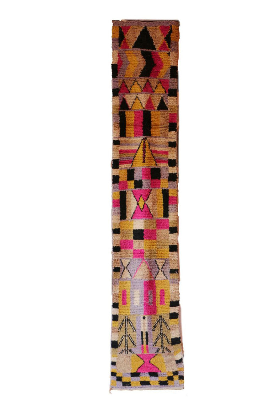 Tapis de couloir pure laine Berbere 72 x 401 cm - AFKliving