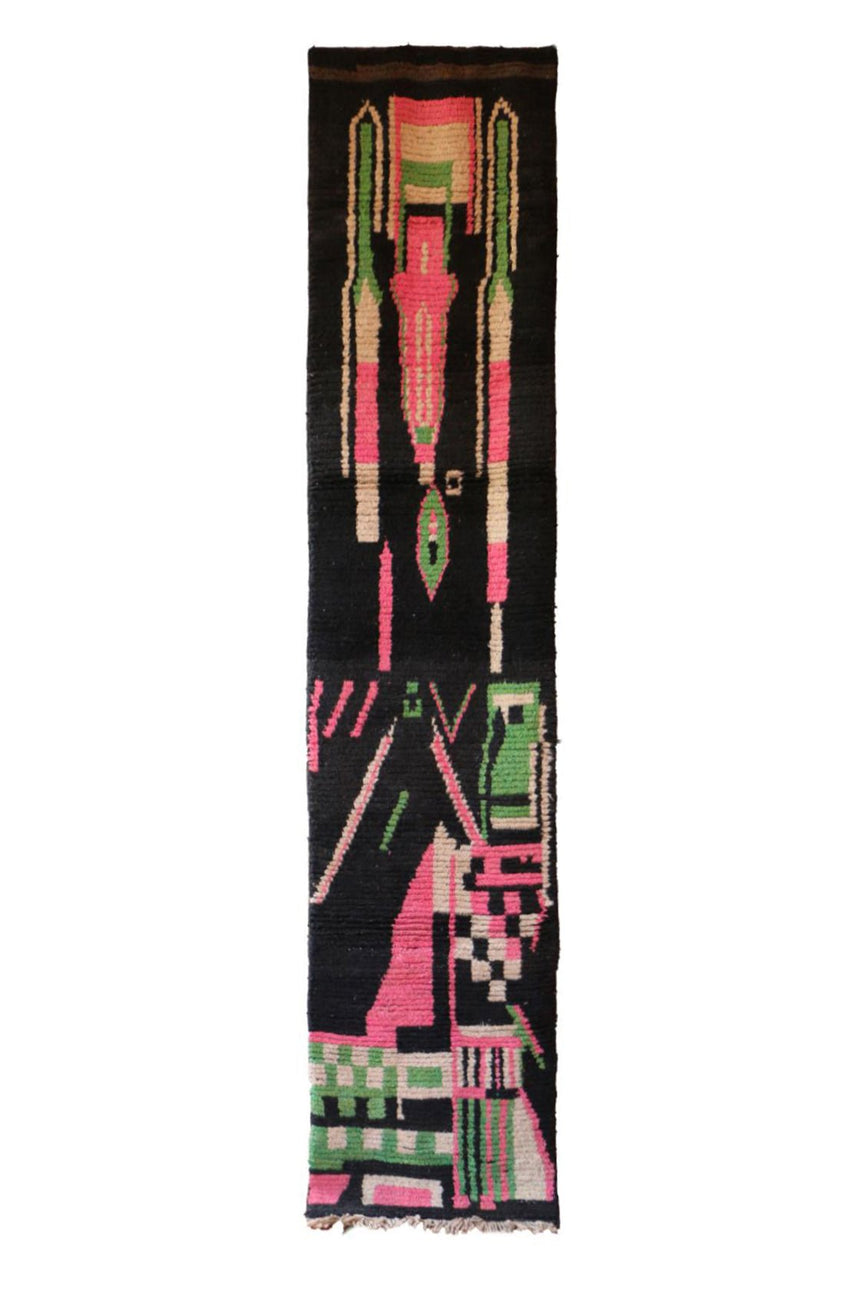 Tapis de couloir pure laine Berbere 74 x 344 cm - AFKliving