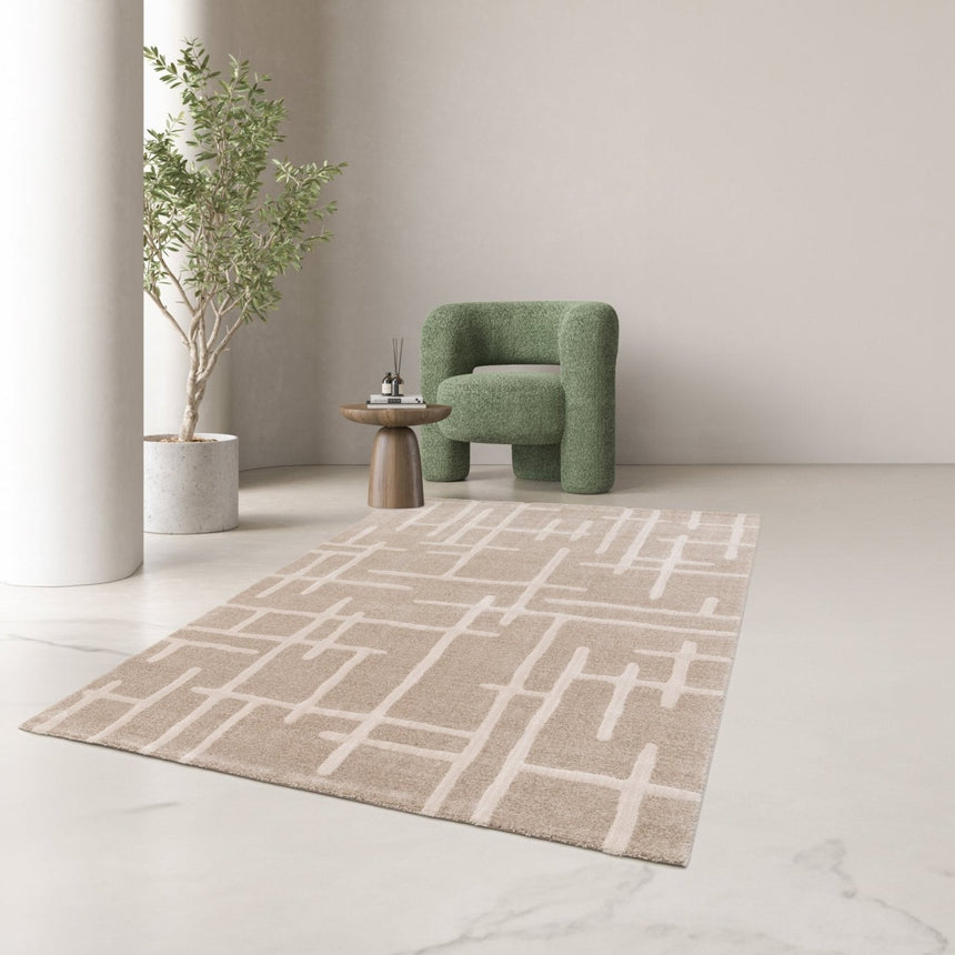 Tapis design à effet relief ESQUIZ - AFKliving