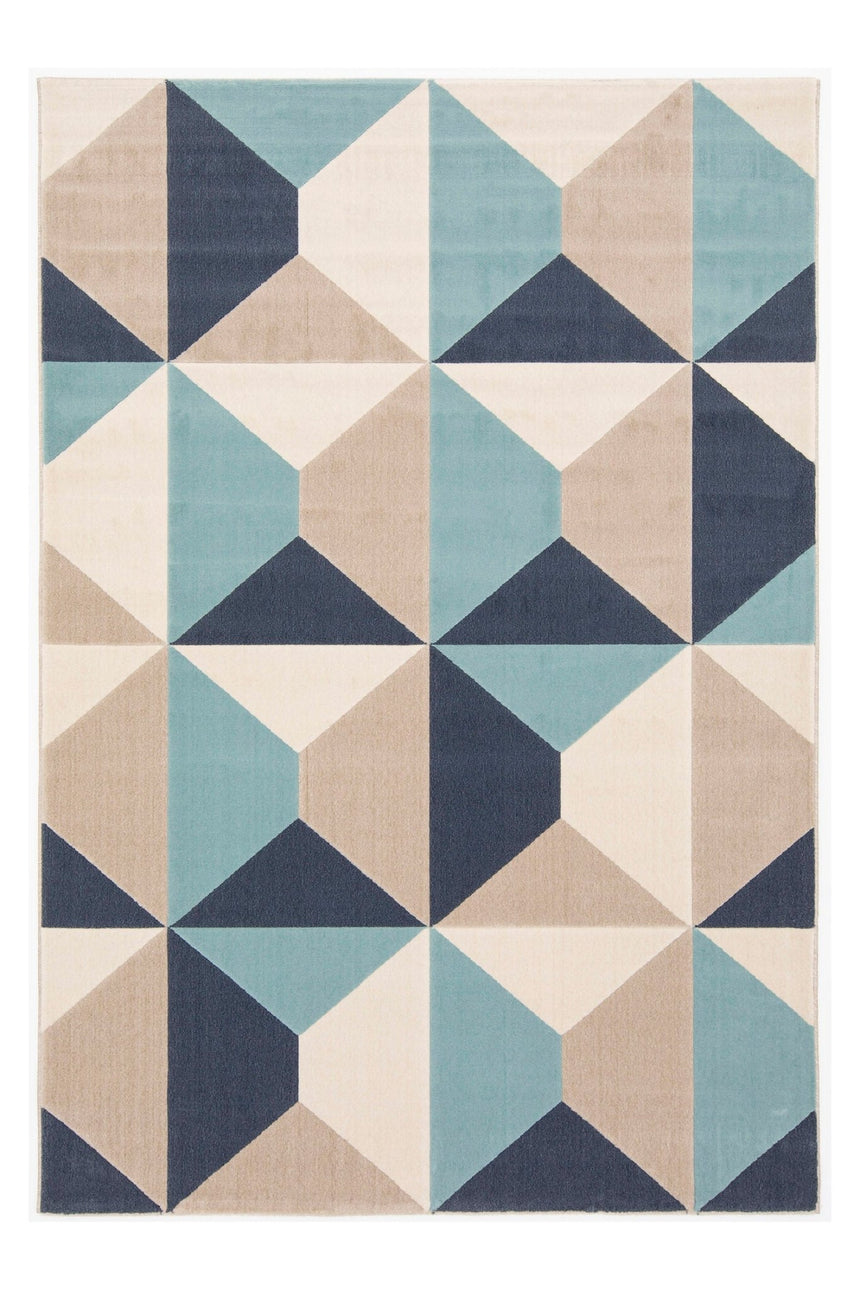 Tapis design Colton Bleu - AFKliving