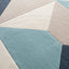 Tapis design Colton Bleu - AFKliving