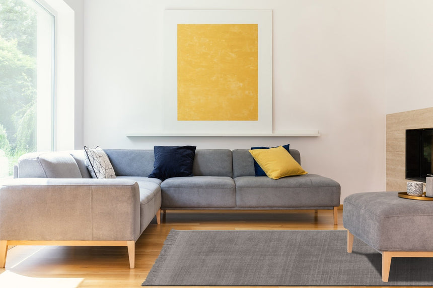 Tapis design doux en laine et coton fait main CLASSIC - AFKliving