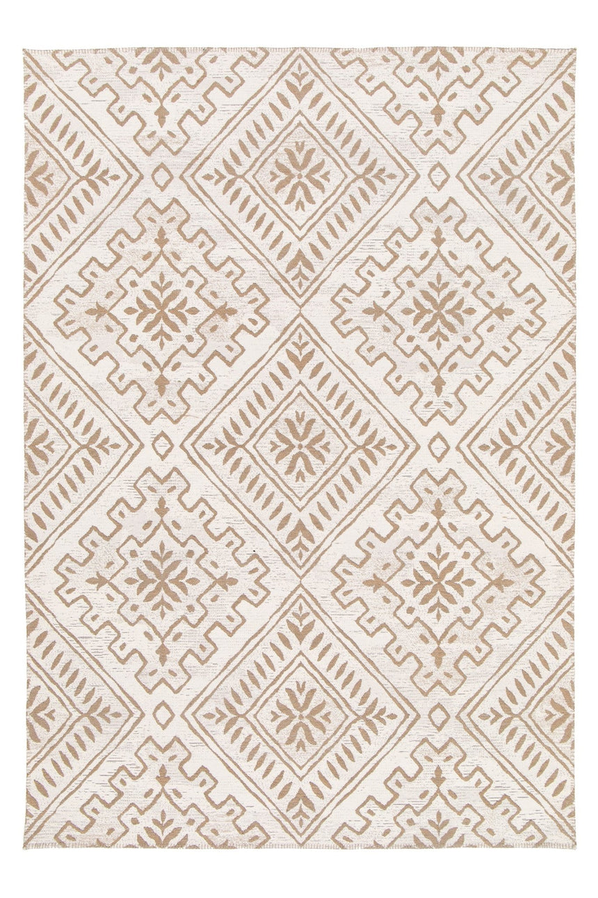 Tapis design en tissage Gobelins en jute et fibres recyclées SANTA FE - AFKliving