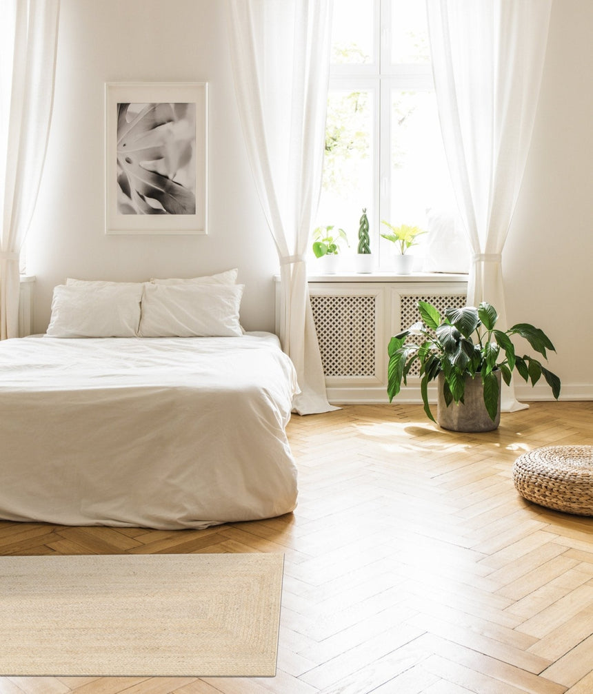 Tapis design fait main en jute INDIRA - AFKliving