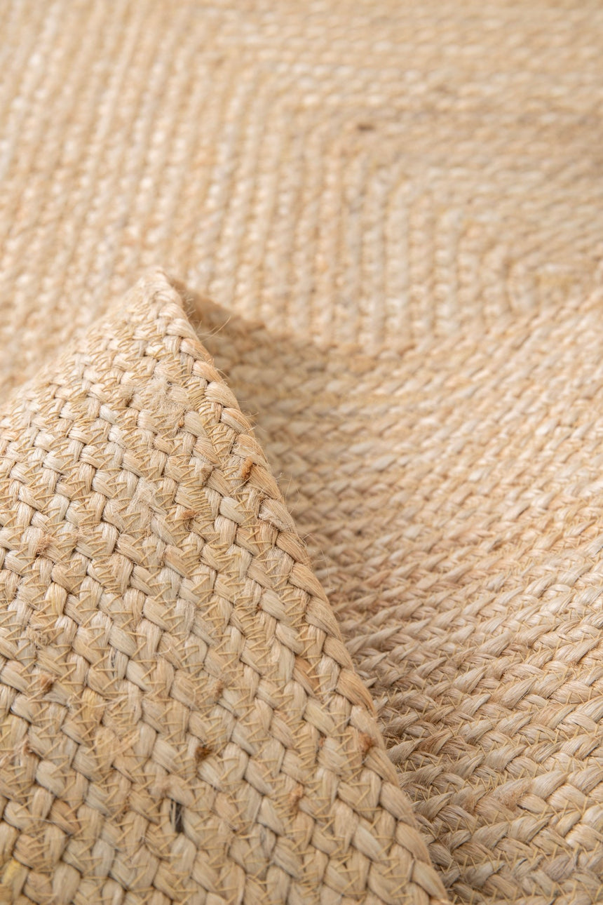Tapis design fait main en jute INDIRA - AFKliving