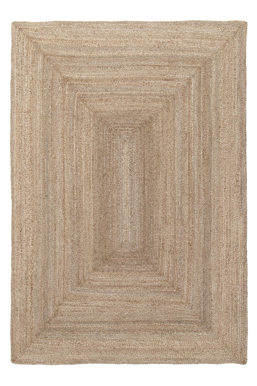 Tapis design fait main en jute INDIRA - AFKliving