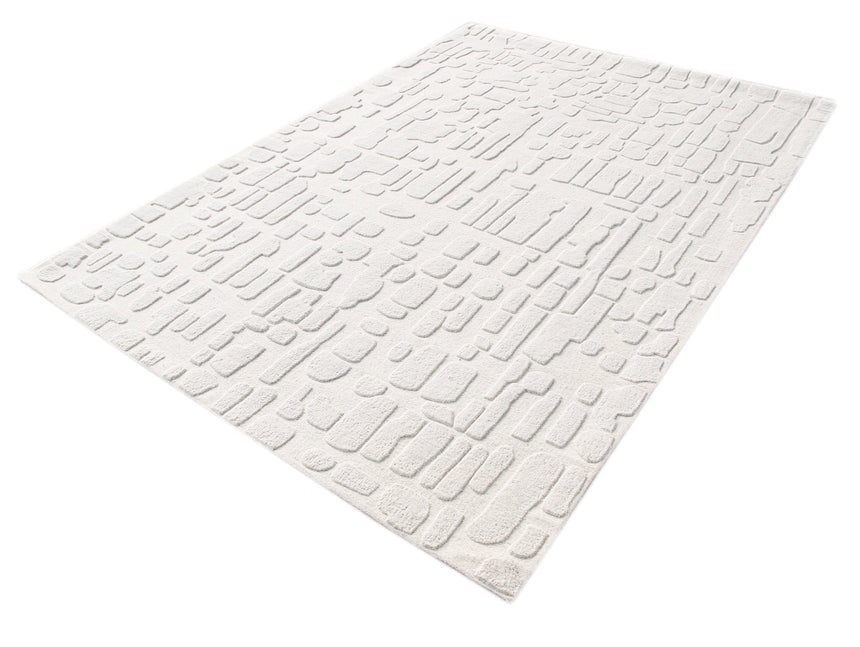Tapis design ultra doux fait main en fibres naturelles MEGEVE - AFKliving