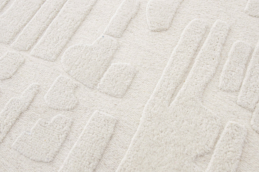 Tapis design ultra doux fait main en fibres naturelles MEGEVE - AFKliving