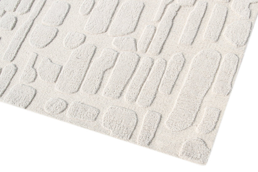 Tapis design ultra doux fait main en fibres naturelles MEGEVE - AFKliving