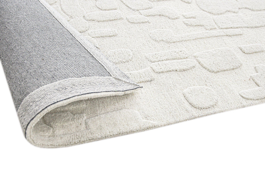 Tapis design ultra doux fait main en fibres naturelles MEGEVE - AFKliving