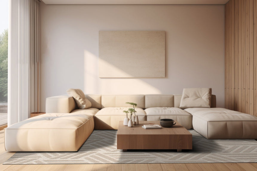 Tapis design ultra doux fait main en fibres naturelles TALISMAN - AFKliving