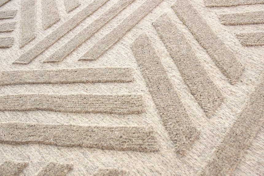 Tapis design ultra doux fait main en fibres naturelles TALISMAN - AFKliving