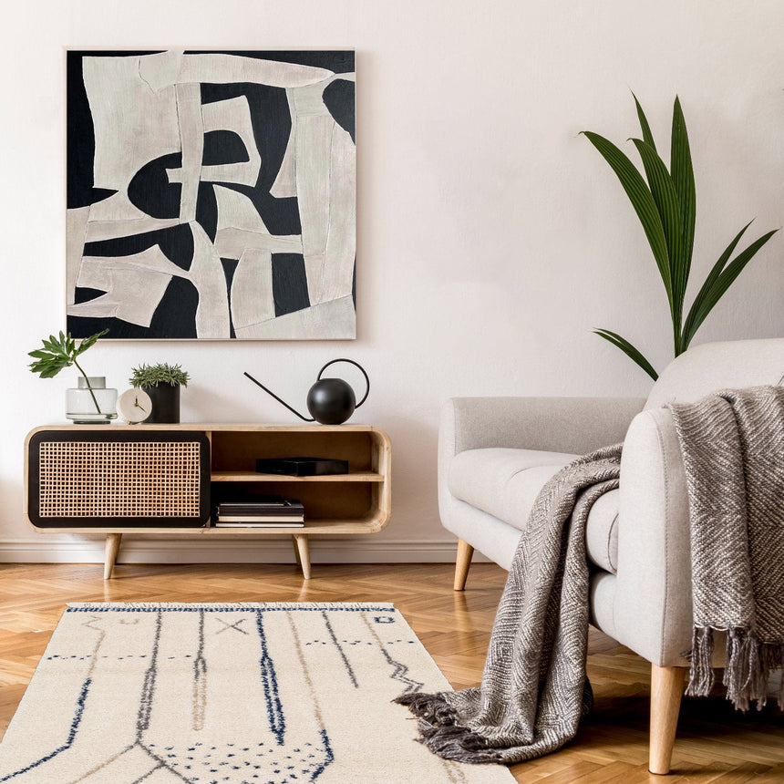 Tapis doux et design style ethnique GLYPH - AFKliving