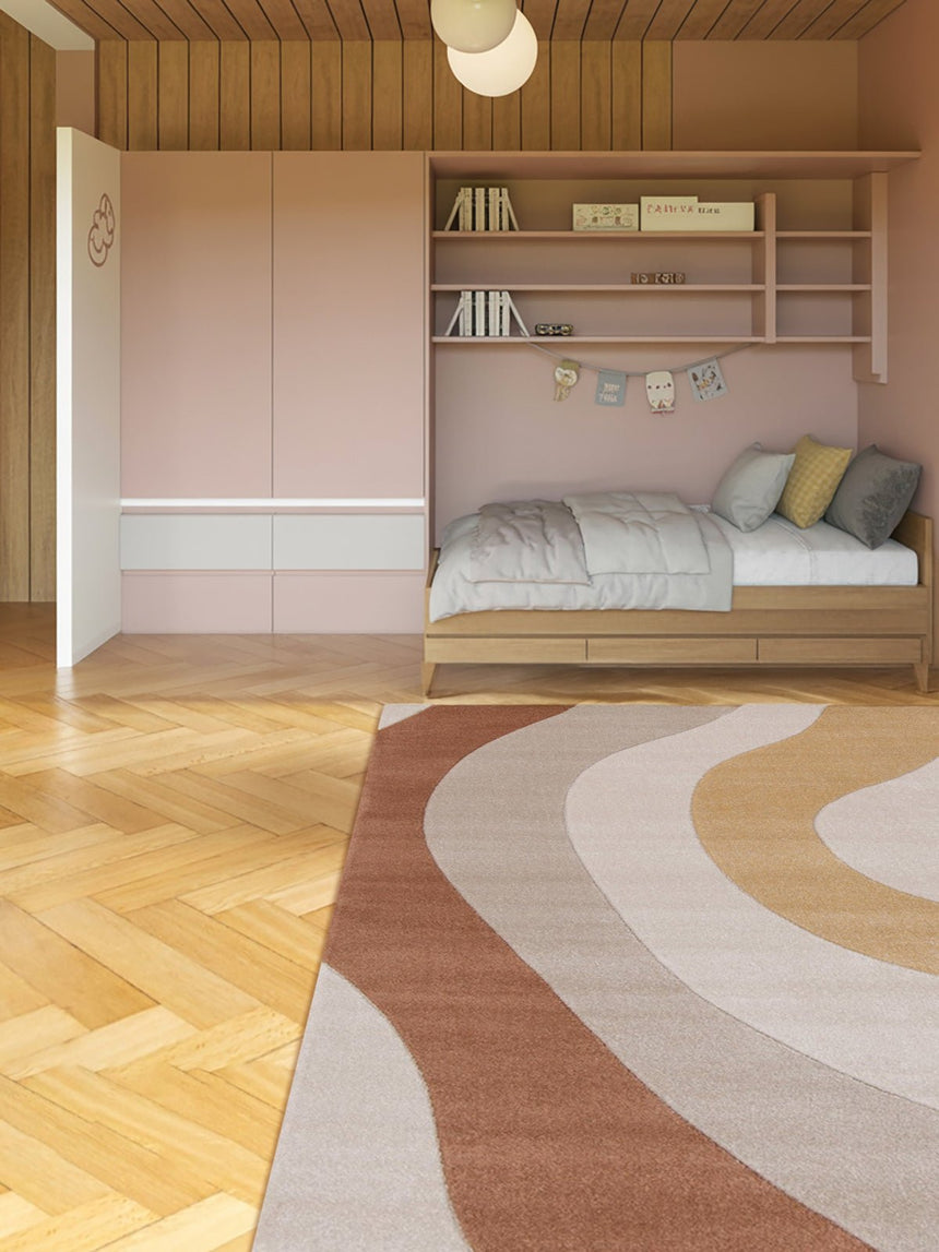 Tapis doux et résistant aux teintes chaleureuses FAUVE - AFKliving