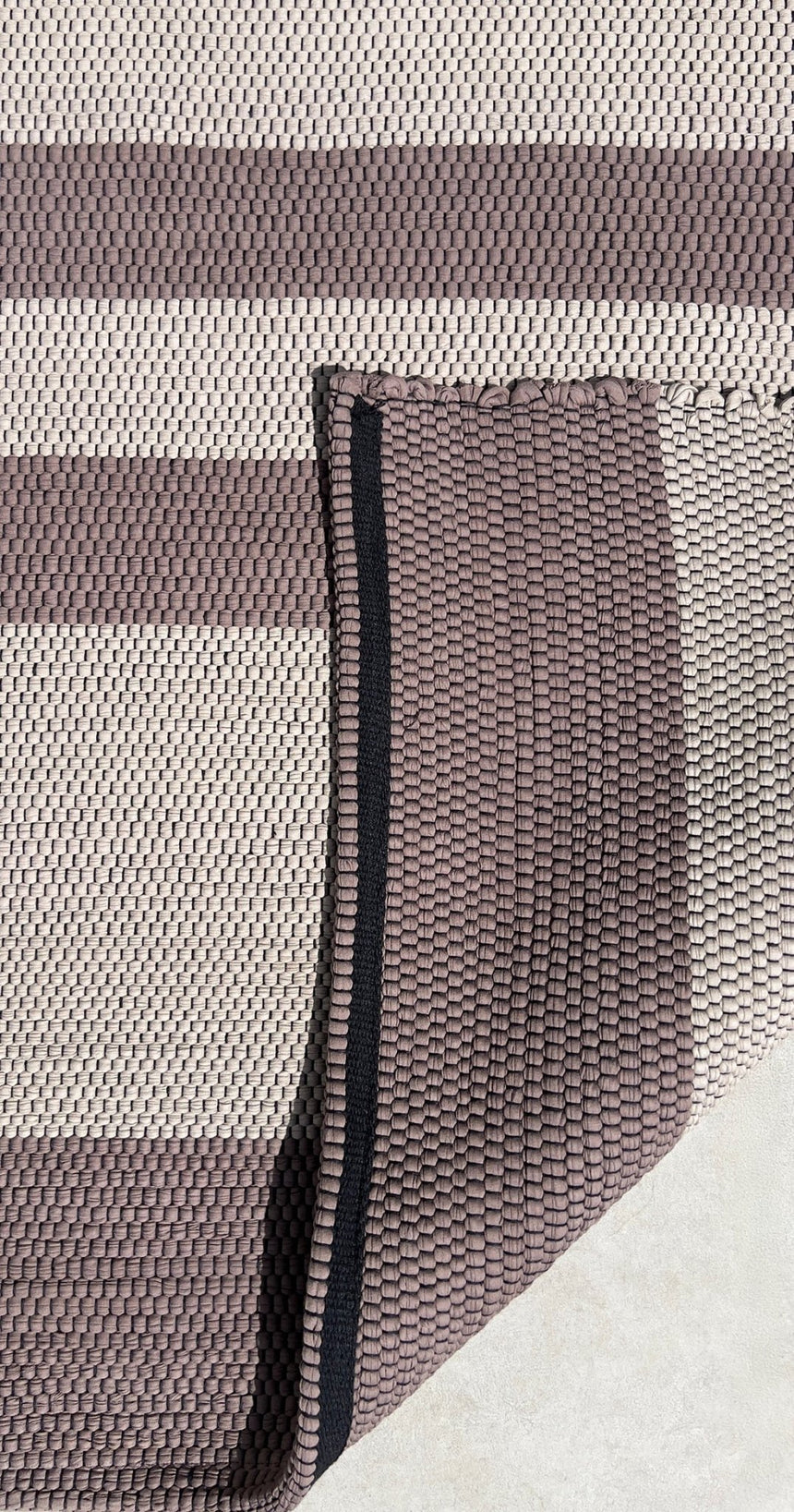 Tapis en coton recyclé tissé à la main TIAGO - AFKliving