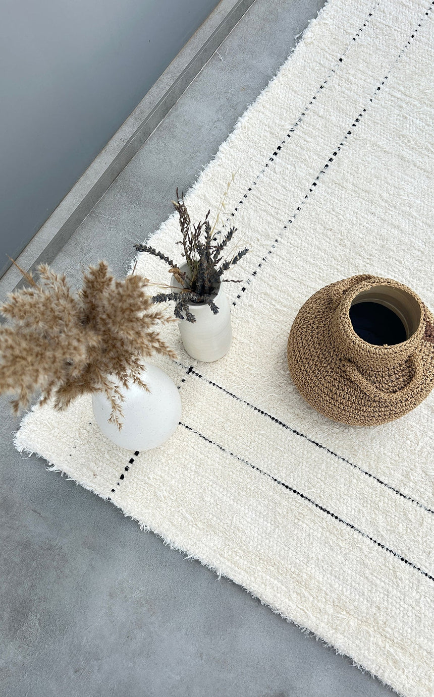 Tapis en coton recyclé tissé à la main VASCO - AFKliving