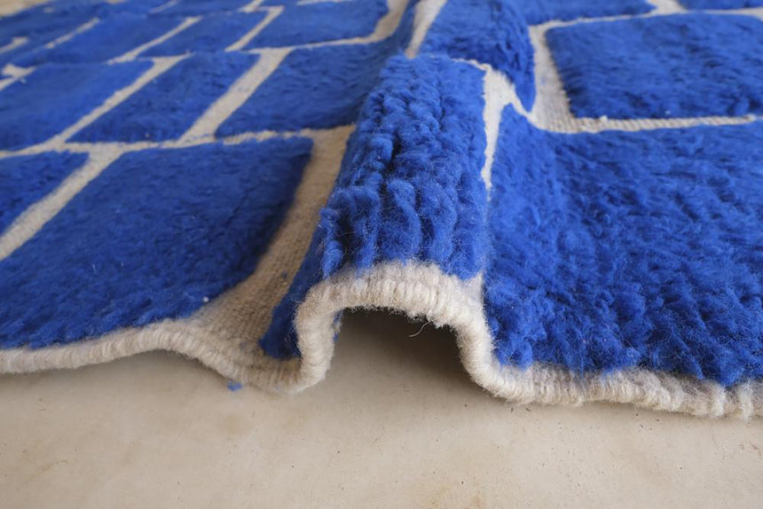 Tapis en laine à carreaux marocain 220 x 248 cm - AFKliving