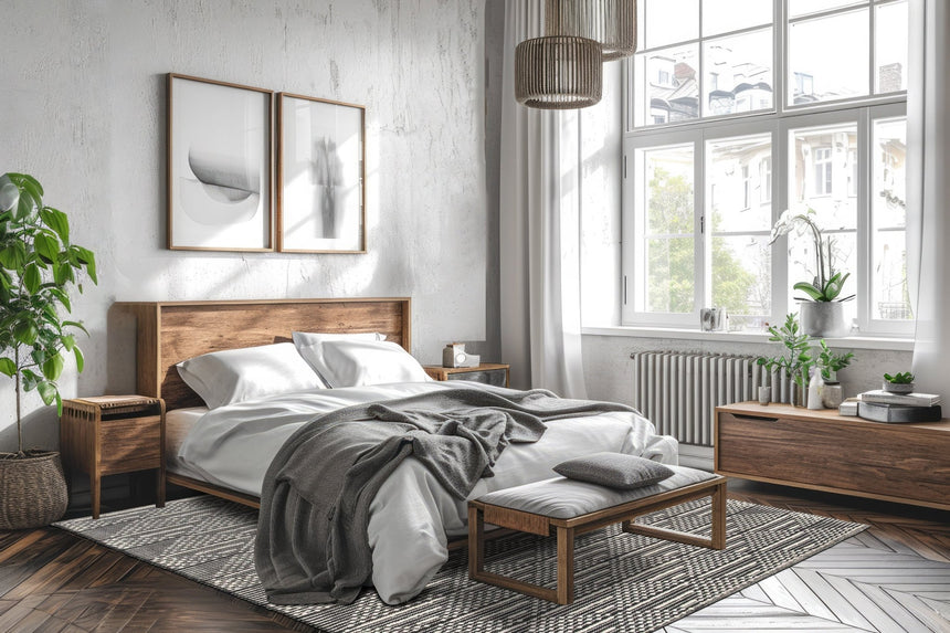 Tapis en laine et coton fait main doux OSLO - AFKliving